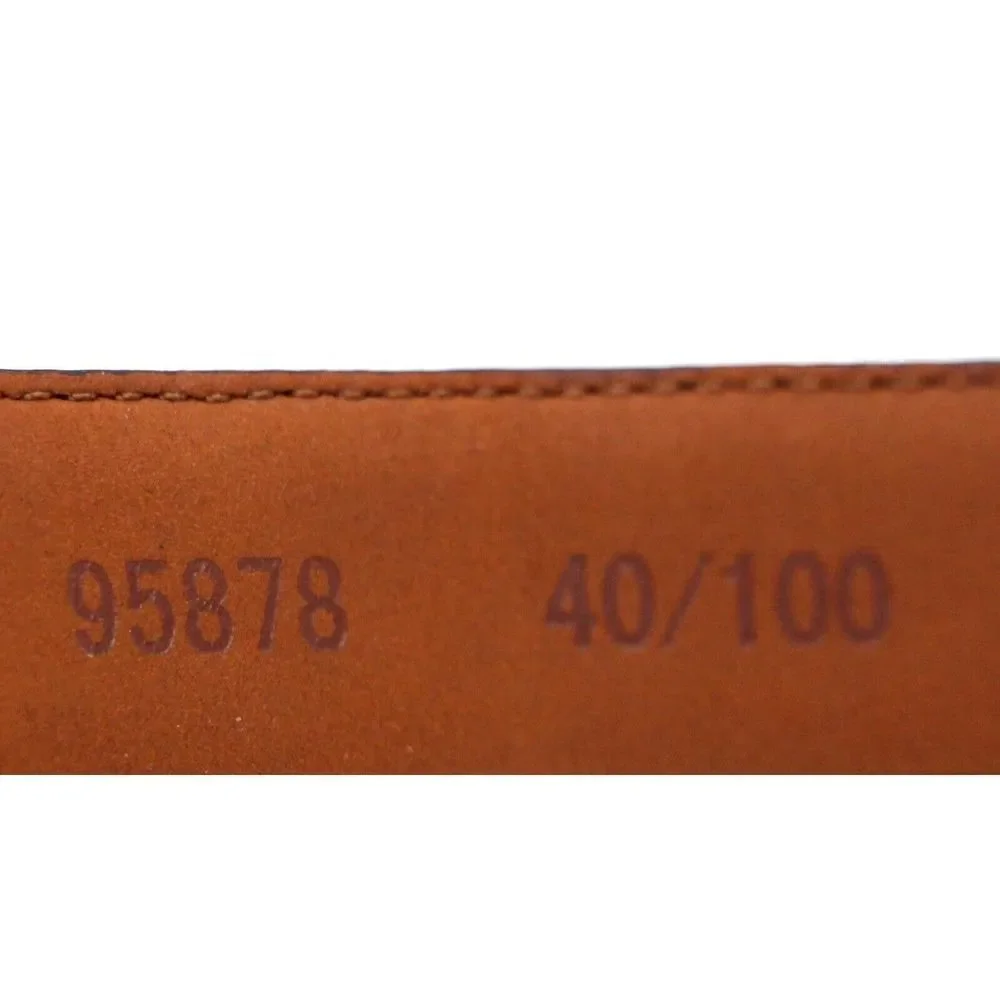Lands' End BROWN GENUINE LEATHER 1